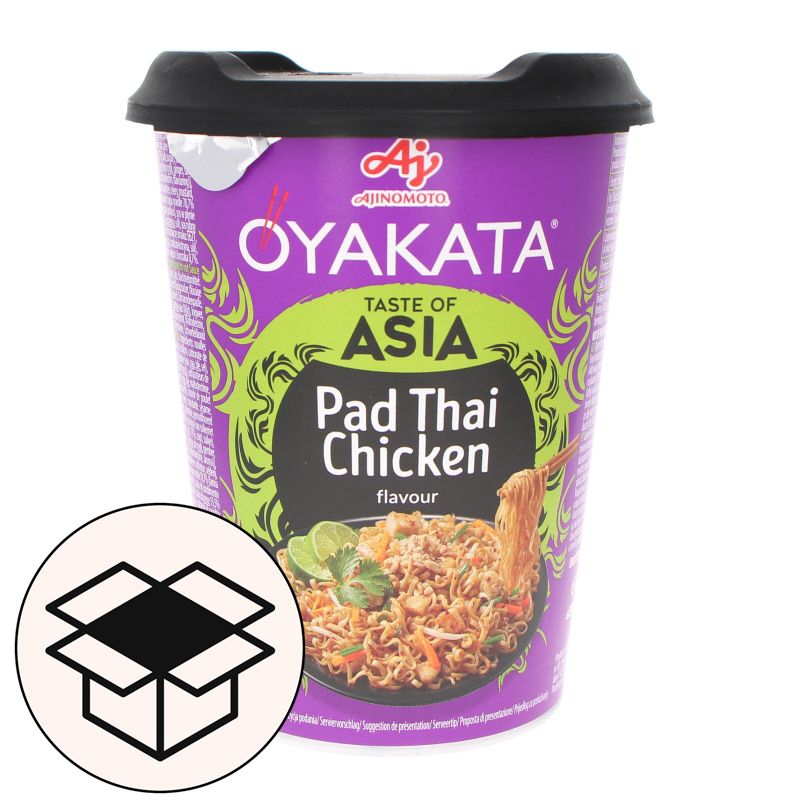 Yakisoba instantanées Poulet Pad Thai en bol 93g Carton de 8