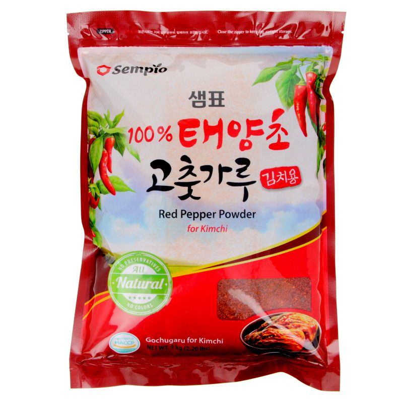 Dried red chili pepper in fine powder for kimchi 1KG