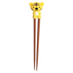 Chopsticks and helper for children - Tiger yellow 22cm