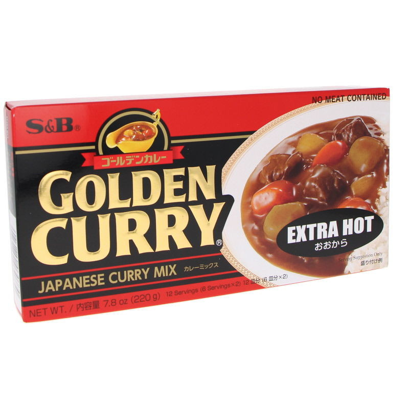 Curry japonais Golden Curry extra-fort 220g S&B