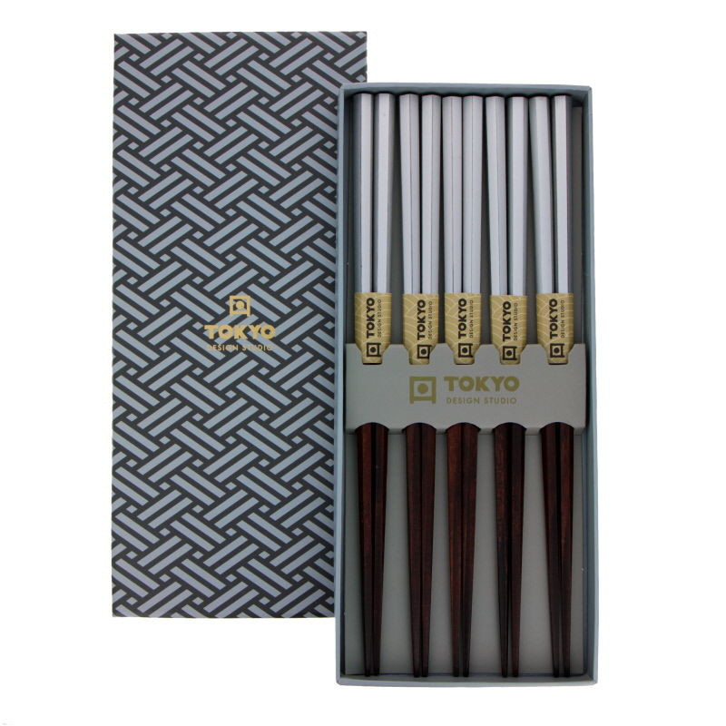 Coffret 5 p.baguettes Marron Argenté TDS (10/10)