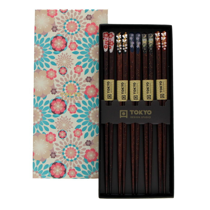 Coffret 5 p.baguettes nippon floral TDS (10/10)