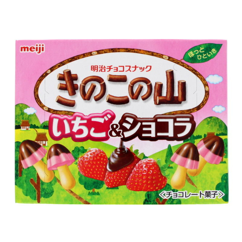 Petits biscuits Kinoko choco fraise 64g Meiji (10/8)