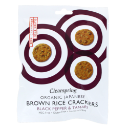 Crackers de riz japonais bio - Poivre et tamari 40g