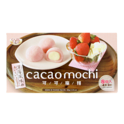Mochi fraise et chocolat blanc 80g