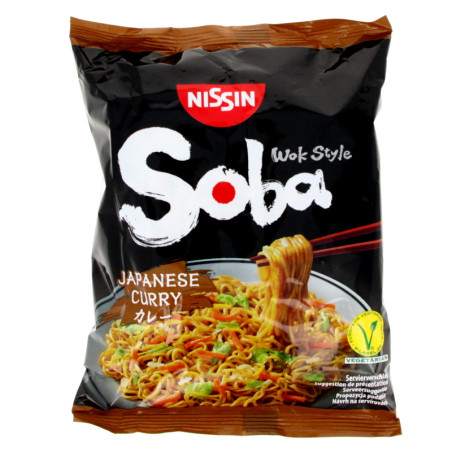 Yakisoba instant fried noodles - Japanese curry flavour 111g Nissin ...