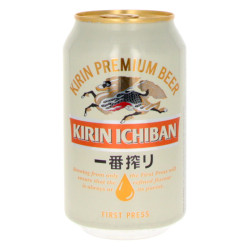Kirin Ichiban beer in 33cl can